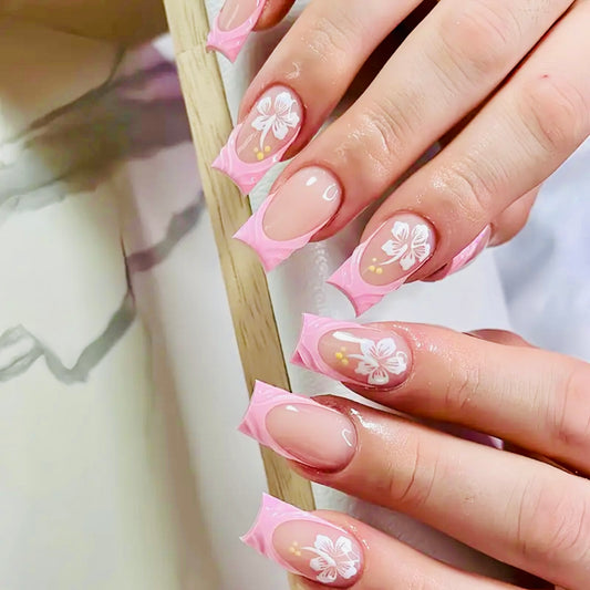 Pink Short Press On Nails