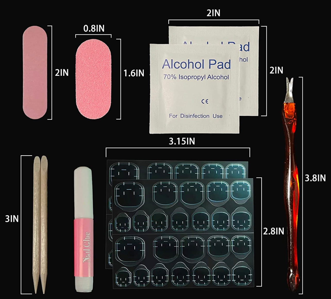 Clear Transparent Long Press On Nails